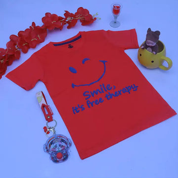Smile it’s Free Therapy Cornell Red - ZZ Collections