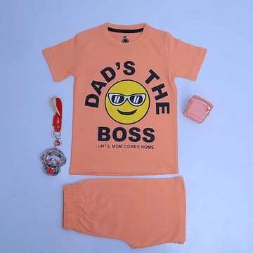 Dad The Boss Suit for Boy - ZZ Collections