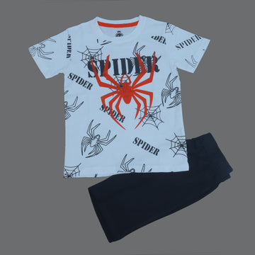Spider White & Black Twinset