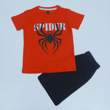 Spider Red & Black Twinset