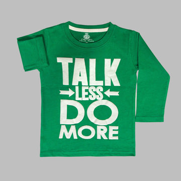 DO More Full Sleeves Green T-Shirt