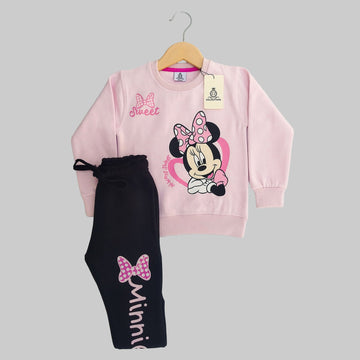 Minnie Mouse Pink & Black Tracksuit