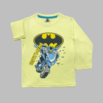Batman Full Sleeves Lemon T-Shirt