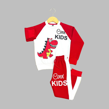 Cool Kids White & Red Tracksuit