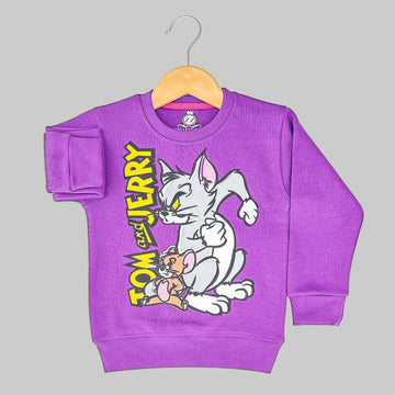 Tom & Jerry Purple Sweatshirt