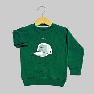 Enjoying Dark Green Sweatshirt