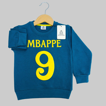 Mbappe Teal Blue Sweatshirt