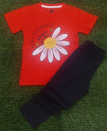Love Yourself Red & Black PJ'S