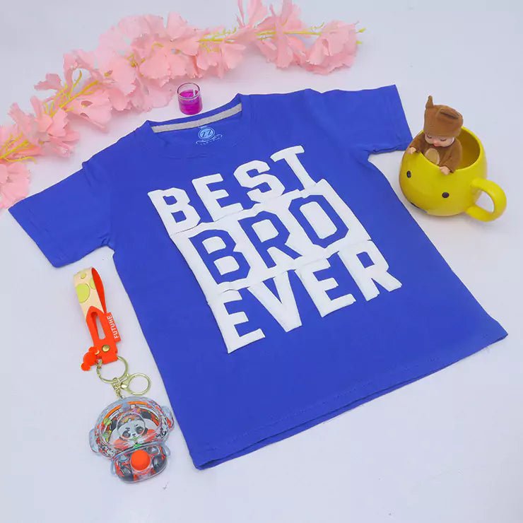 Best Bro Ever Cerulean Blue Tee - ZZ Collections