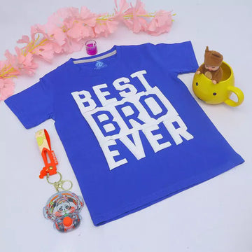 Best Bro Ever Cerulean Blue Tee - ZZ Collections