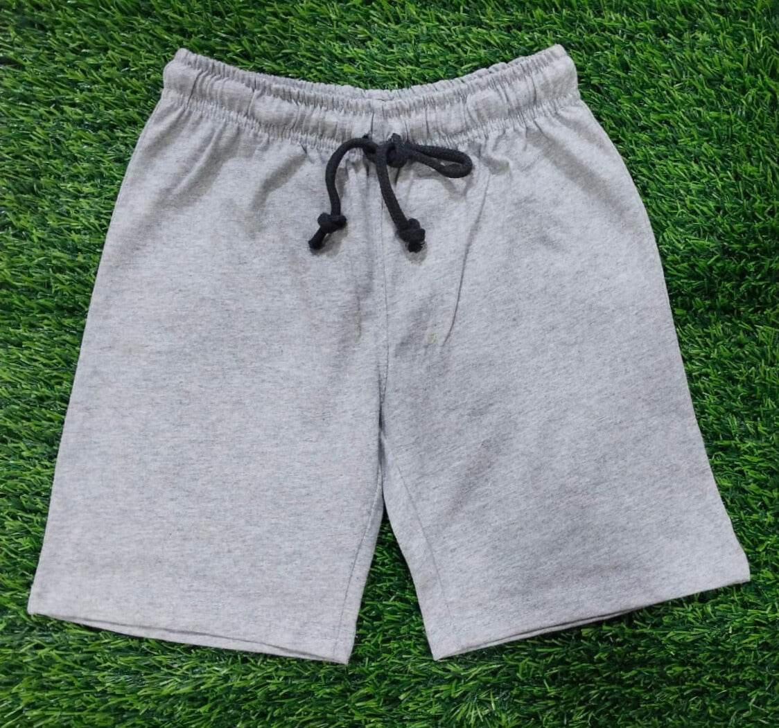 Plain Heather Grey Shorts