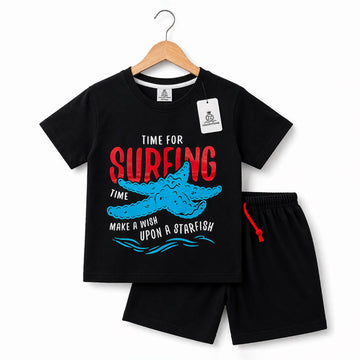 Time For Surfing Black Twinset