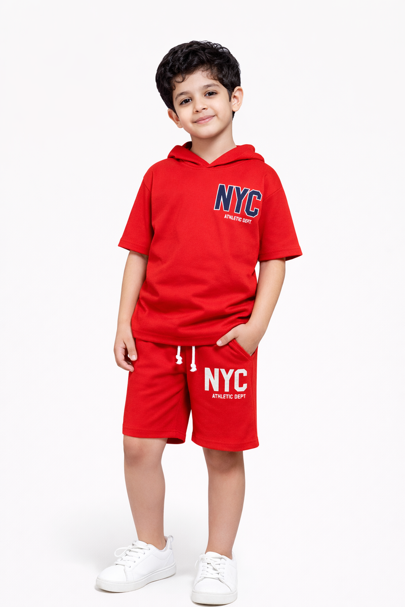 NYC Red Hoodie & Short