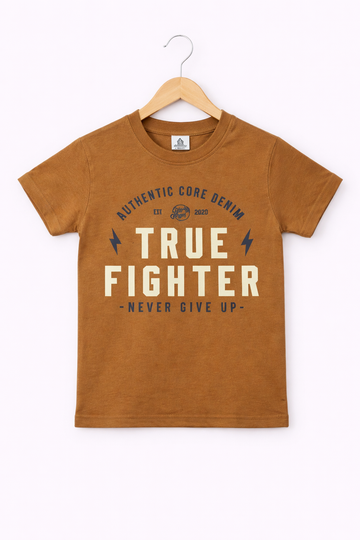 True Fighter Brown Tee