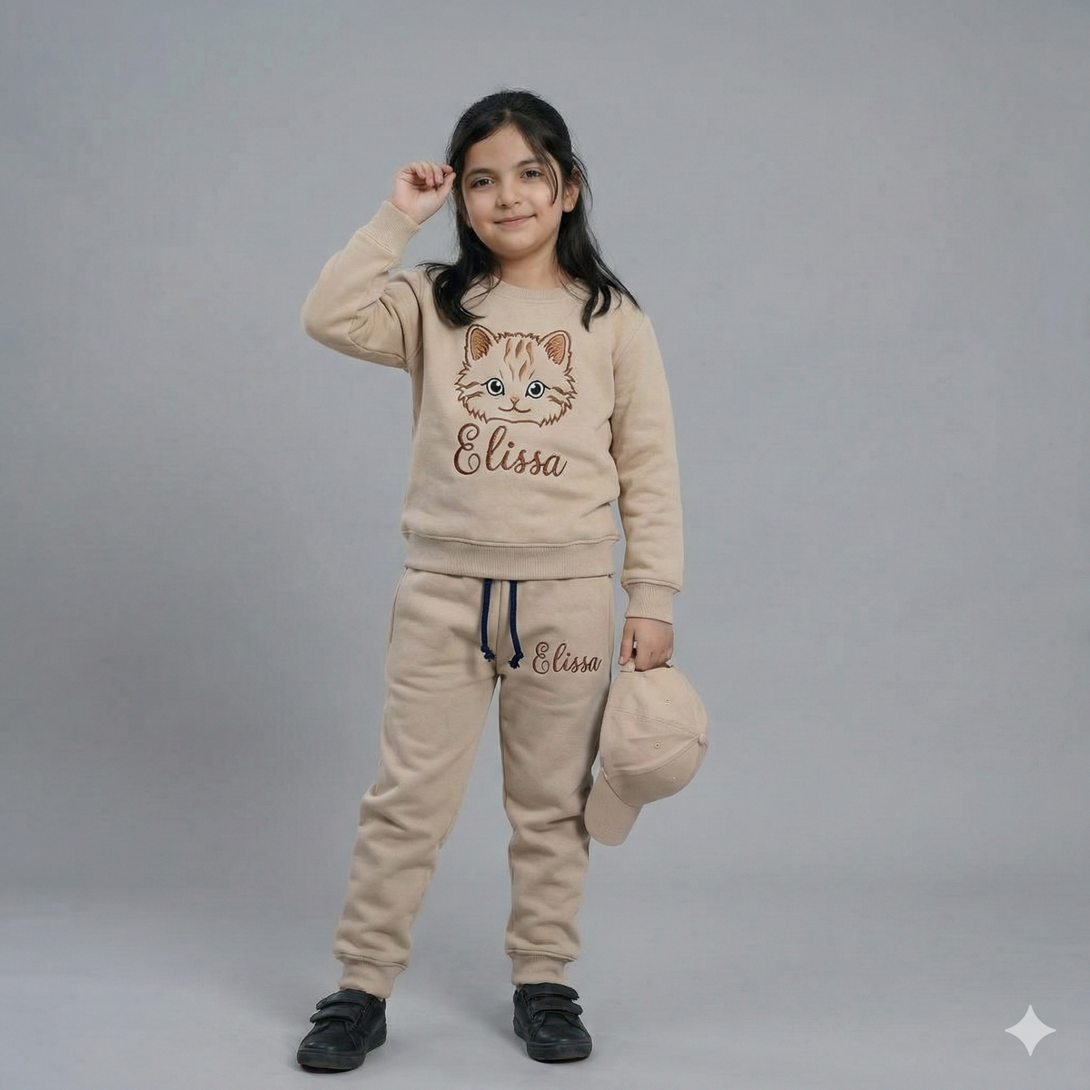 Elissa Embroidery Ivory Tracksuit