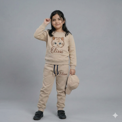 Elissa Embroidery Ivory Tracksuit