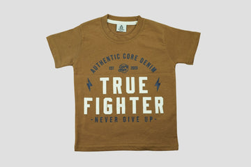 True Fighter Brown Tee