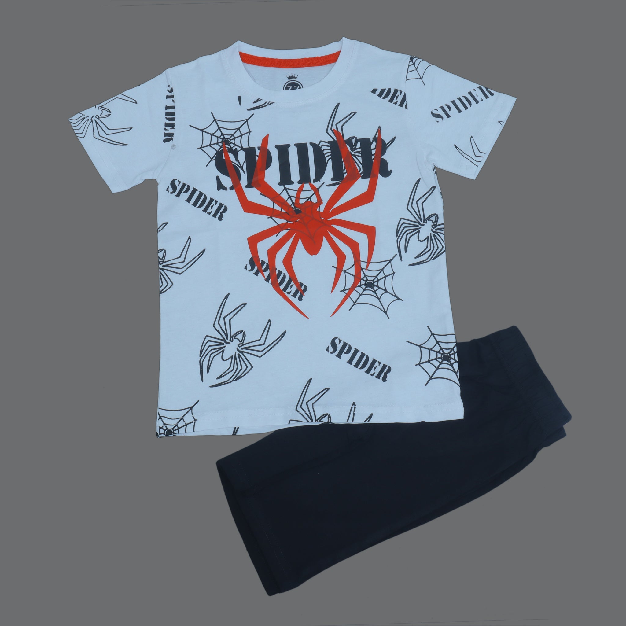 Spider White & Black Twinset