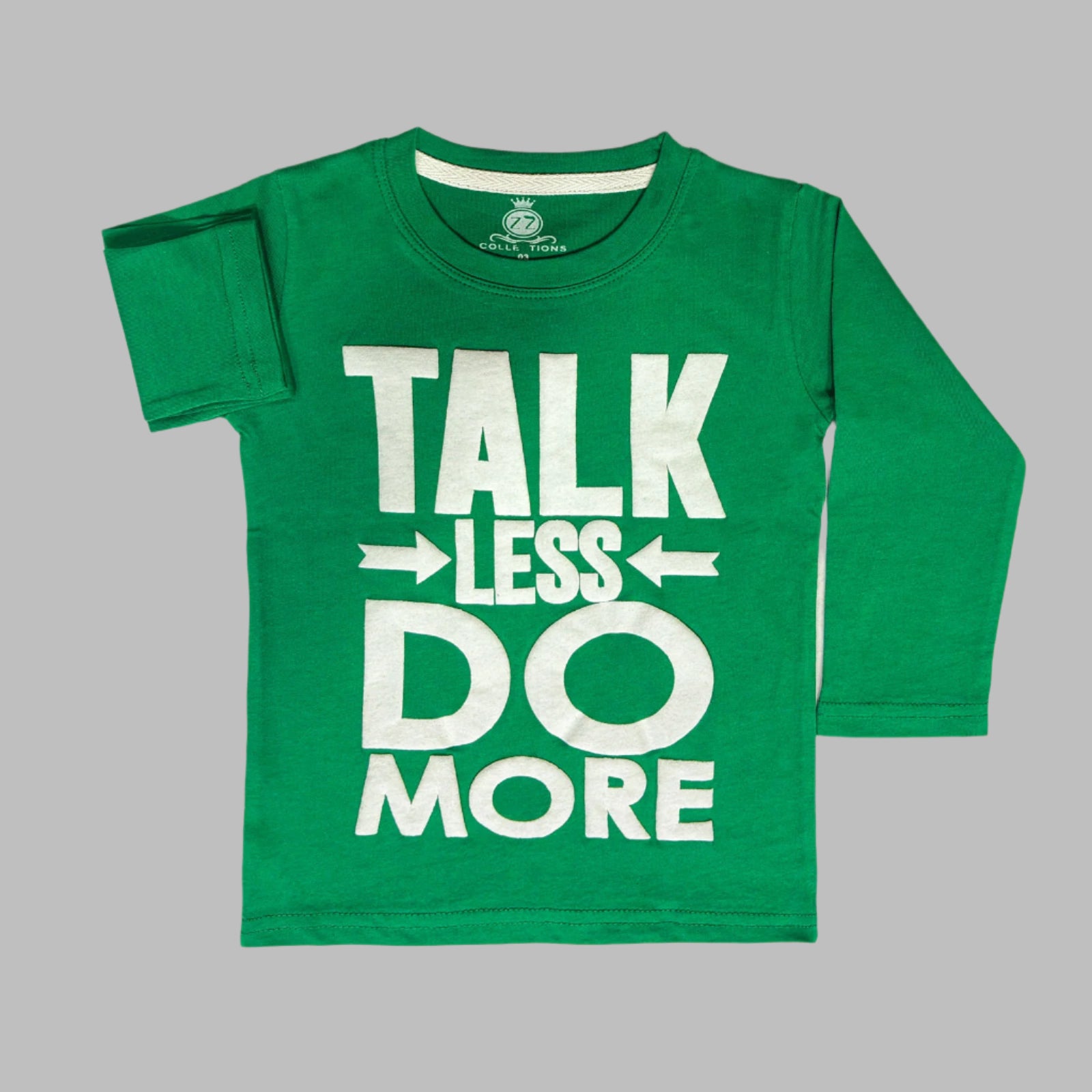 DO More Full Sleeves Green T-Shirt