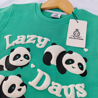 Lazy Days Aqua Sweatshirt