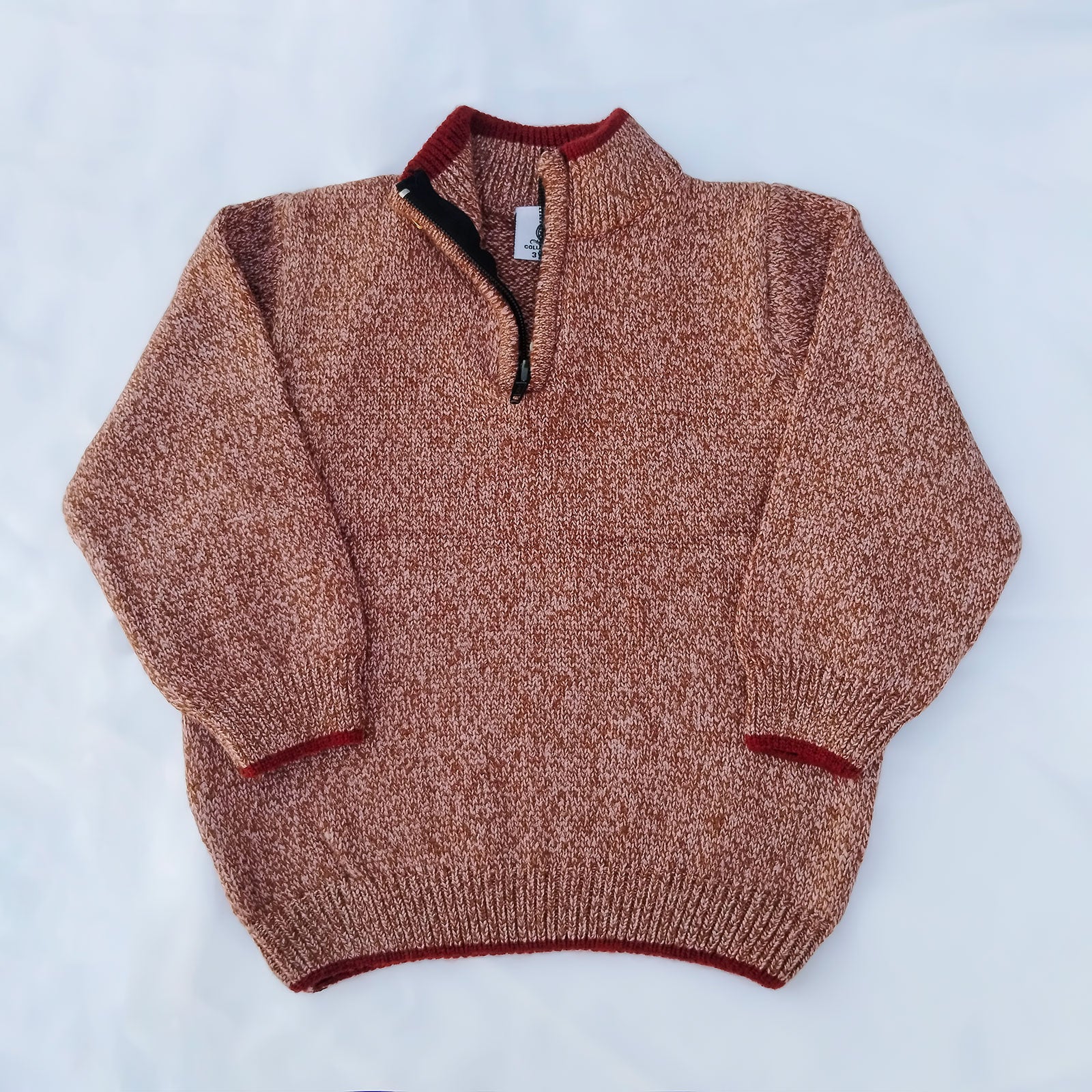 Zipper Brown  Malange Sweater