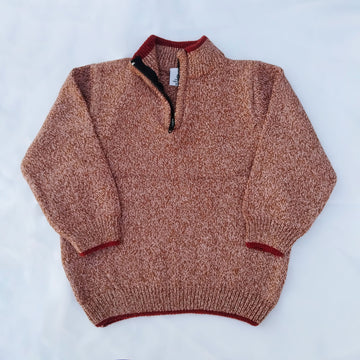 Zipper Brown  Malange Sweater