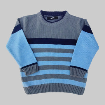 Winter Breeze Boys’ Striped Knit Sweater