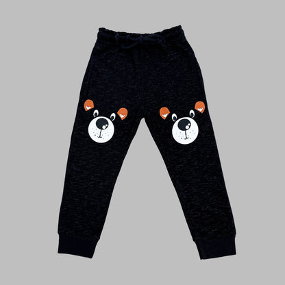 Bear Black Melange Tracksuit