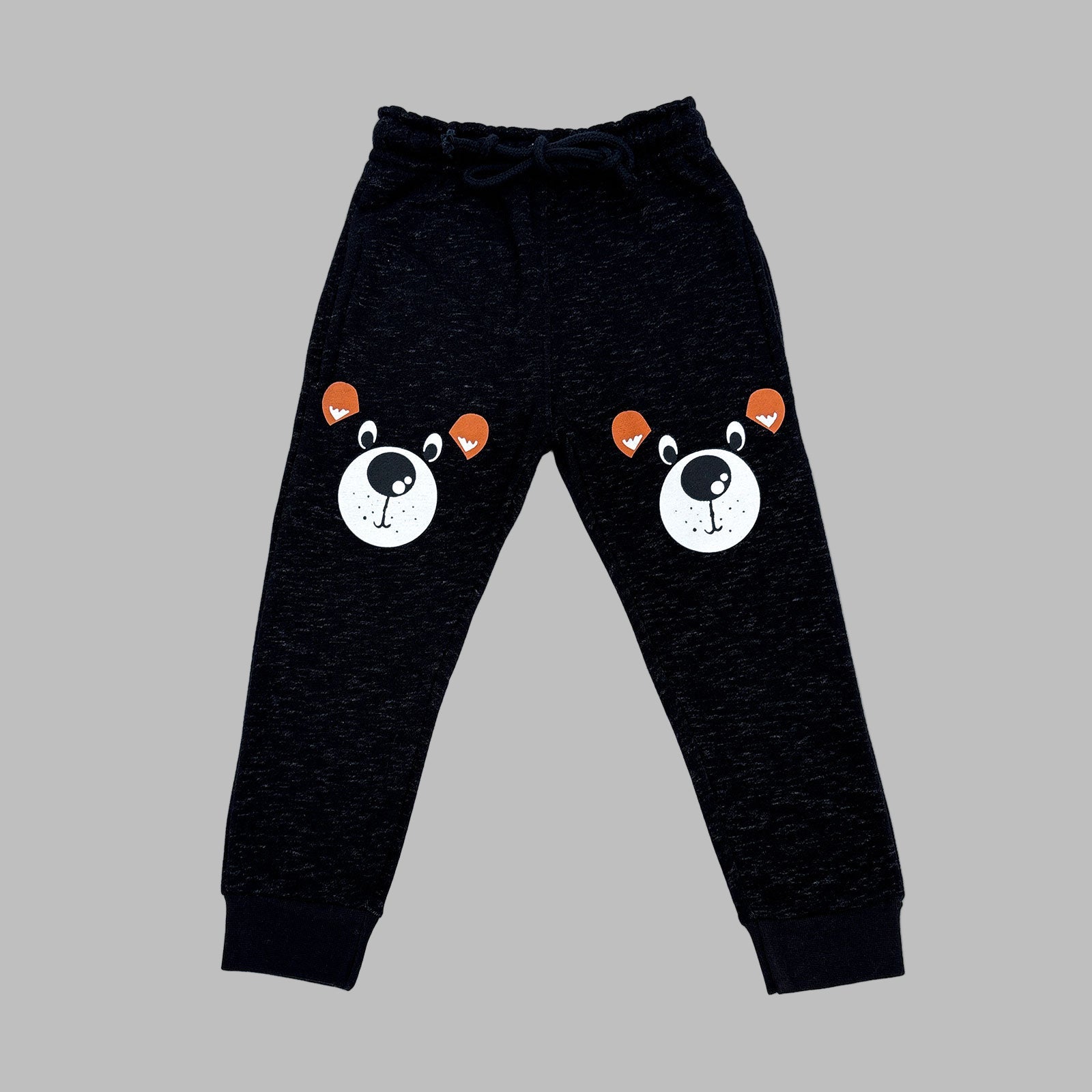 Bear Black Melange Trousers