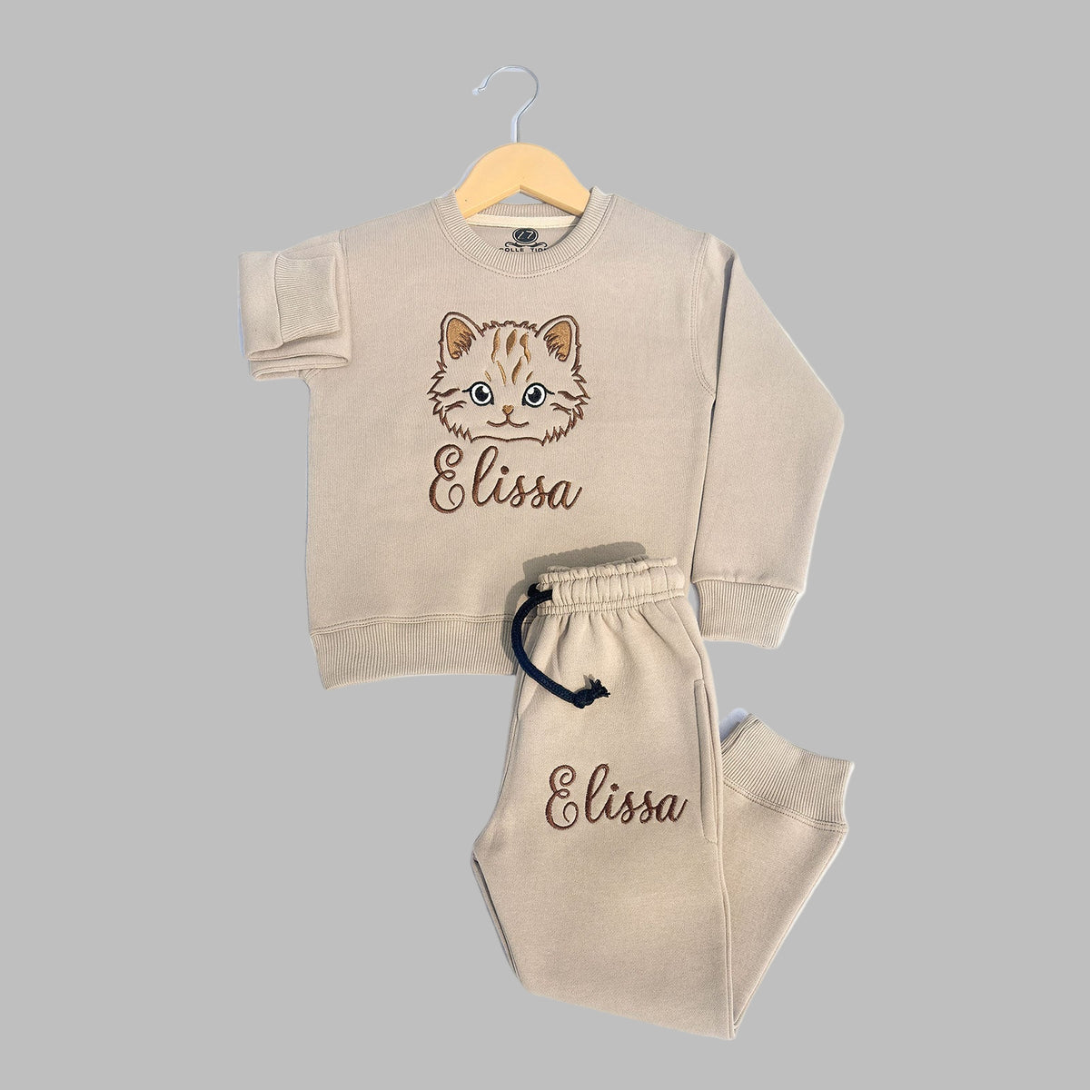 Elissa Embroidery Ivory Tracksuit