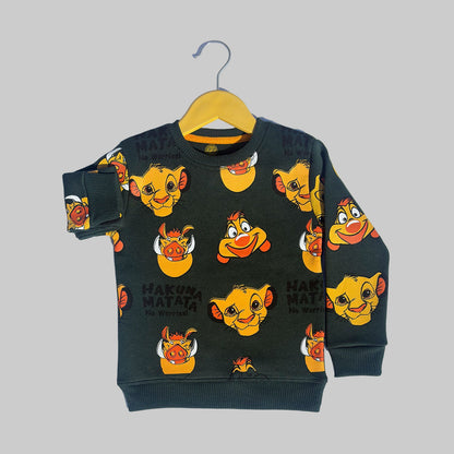 Simba All Over Printed Green Tracksuit