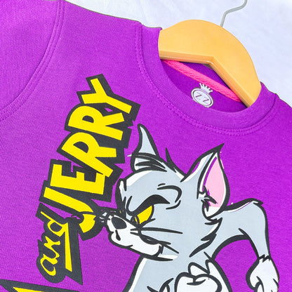 Tom & Jerry Purple Sweatshirt