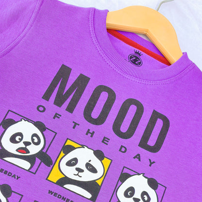 Panda Purple Sweatshirt