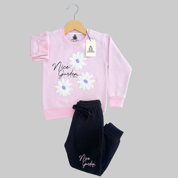 Nice Garden Pink & Black Tracksuit
