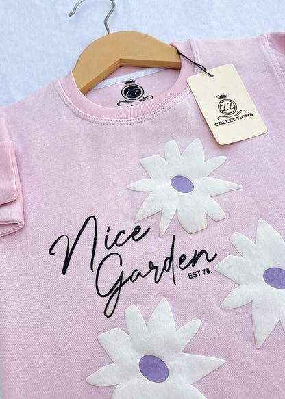 Nice Garden Pink & Black Tracksuit