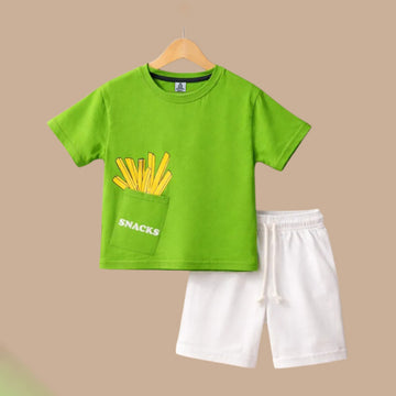 Snacks Parrot And White Twinset
