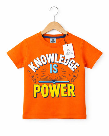 Knowledge is Power Orange Tee