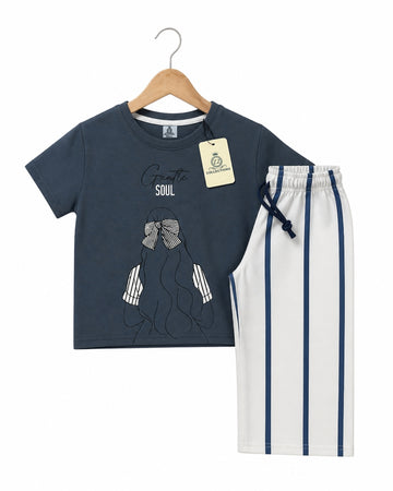 Signature Soul Navy & White PJs