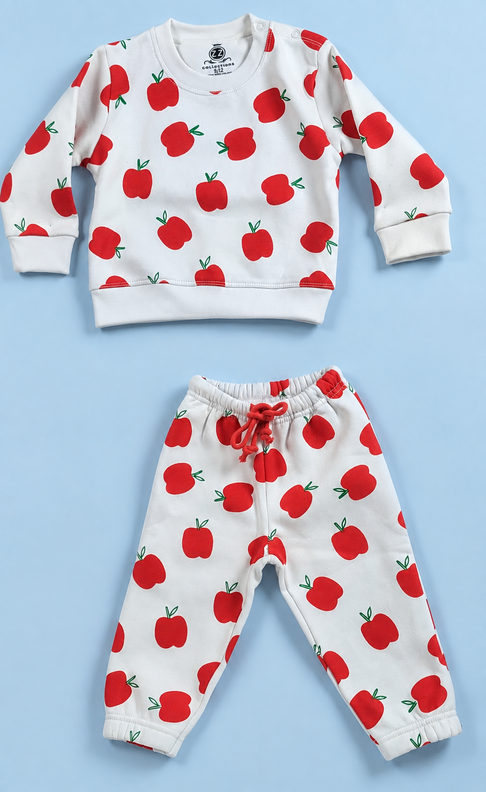 Apple Print Baby Suit