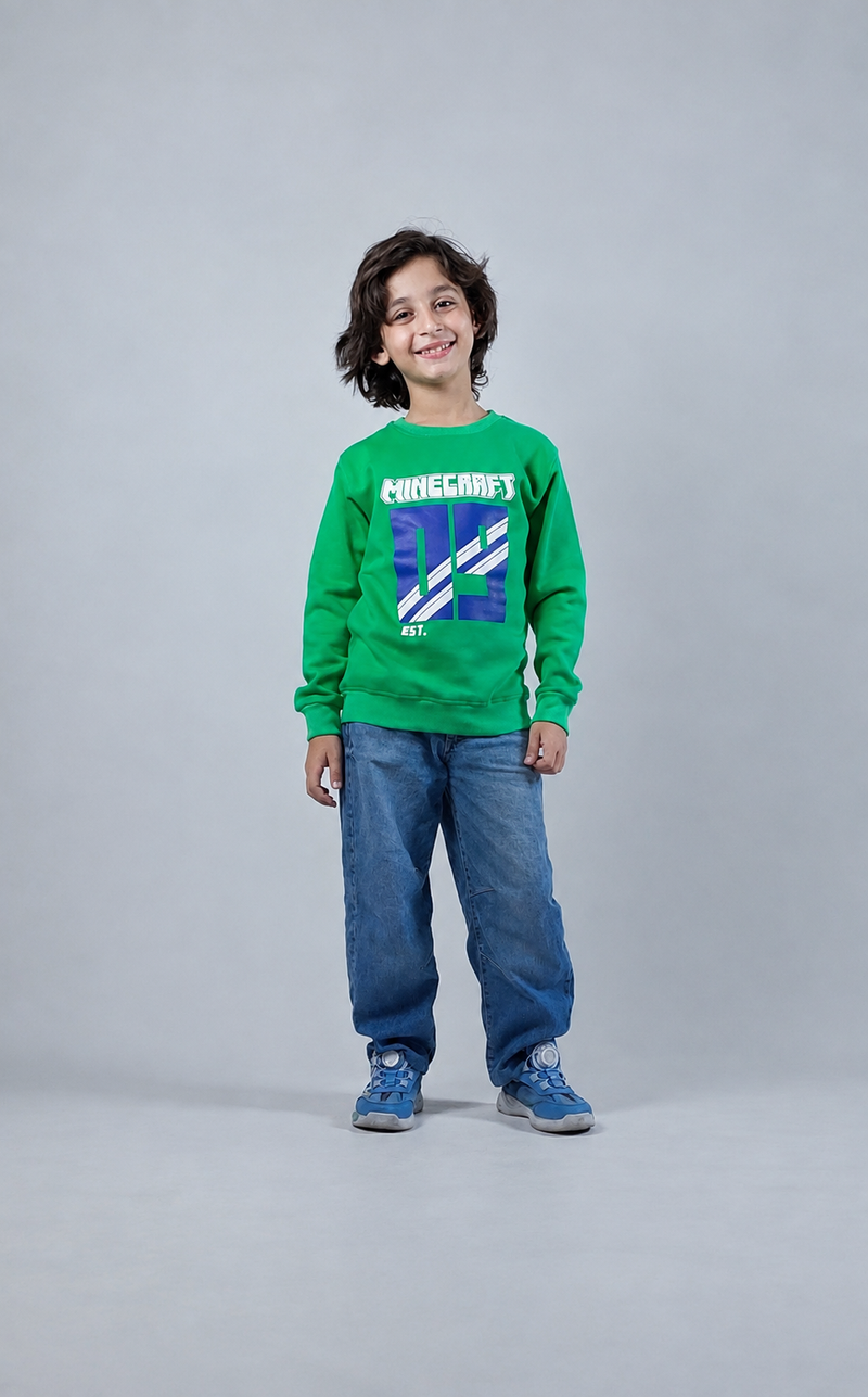 Minecraft Green Sweatshirt