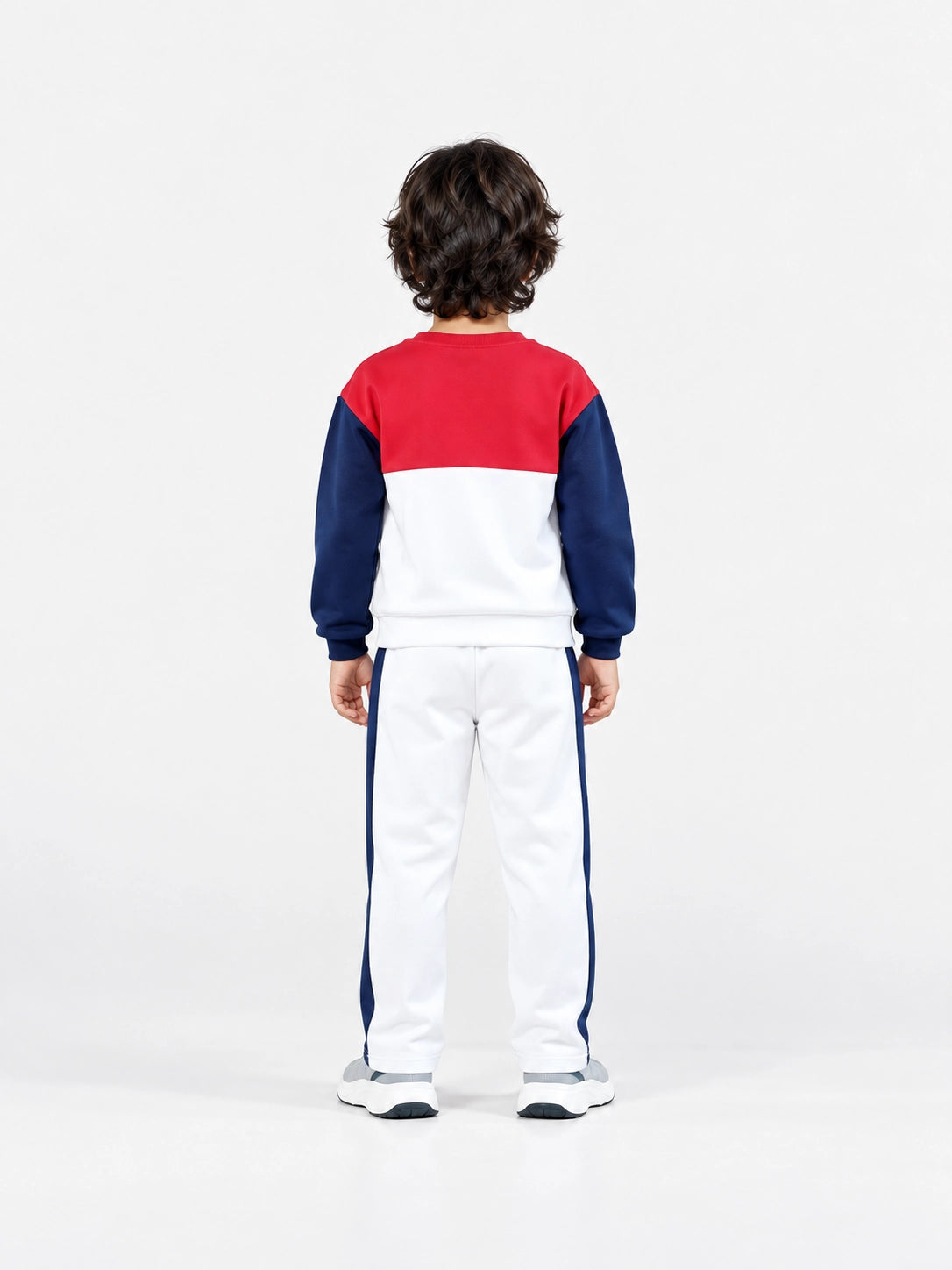 18 White & Red panel Suit